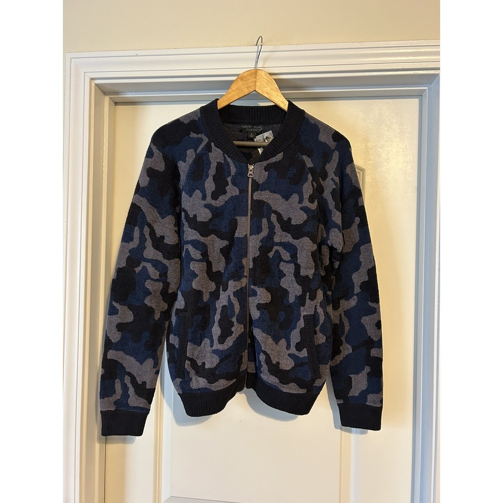 Barefoot Dreams Womens Small CozyChic UltraLite Camo Zip Up Bomber Jacket New